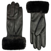 Rękawiczki skórzane Dents Nieve z ekranem dotykowym – czarne