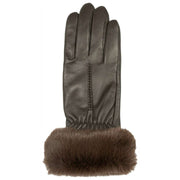 Rękawiczki skórzane Dents Nieve z ekranem dotykowym – Mocca Brown