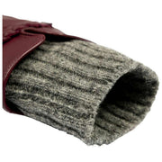 Rękawiczki skórzane Dents Renee Touchscreen – Damson Burgund/Charcoal Grey