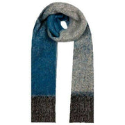 Dents Reversible Ombre Blanket Scarf - Kingfisher Blue