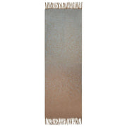 Dwustronny szalik w kolorze Ombre Speckle Dents - bladoniebieski