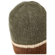 Wełniana czapka typu beanie Dents Rib Knit - oliwkowa