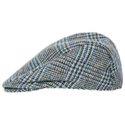 Płaski kaszkiet Dents Stanwick Tweed - niebieski