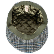 Płaski kaszkiet Dents Stanwick Tweed - niebieski