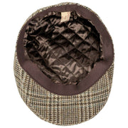 Płaski kaszkiet Dents Stanwick Tweed - brązowy