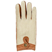 Skórzane rękawiczki do jazdy Dents The Suited Racer Hatcher – Cognac Tan