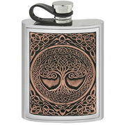 english-pewter-company-6oz-tree-of-life-hip-flask---silvercopper-orange-34391336