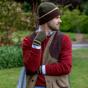 Rękawiczki Dents Salcombe Rib Knit - oliwkowa zieleń