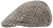 Płaski kaszkiet Dents Stanwick Tweed - brązowy