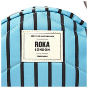 Roka Paddington Mała torba na ramię z płótna z recyklingu - niebieskie paski