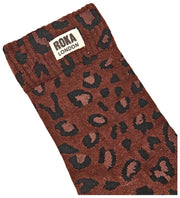 Skarpety Roka Wimbledon Crew – Mini Leopard Brown
