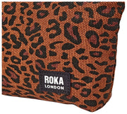Mała płócienna torebka Roka Maida Vale - Mini Leopard Brown
