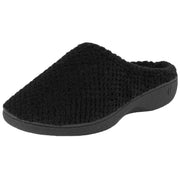 isotoner-popcorn-terry-mule-slippers---black-34523345