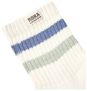 Skarpety Roka Windsor Stripe Crew - Coastal Blue/Mist