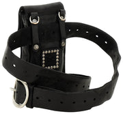 Torba na telefon Campomaggi Siena Stud - czarna
