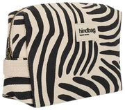 Kosmetyczka Leon - Hindbag - Zebra w kolorze ecru