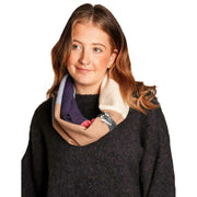 zelly-faux-leather-detail-loop-snood---bluepinkbeige-35072500