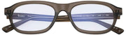 Okulary do czytania MessyWeekend Travis Blue Light – przezroczyste/oliwkowe