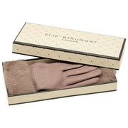 Rękawiczki Elie Beaumont Dia Cuff - Mink Beige