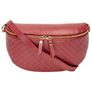 Tkana torba na ramię Elie Beaumont - Oxblood Red