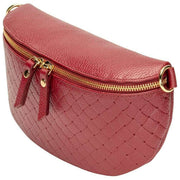 Tkana torba na ramię Elie Beaumont - Oxblood Red