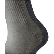 Esprit Basic Tennis 2 Pack Socks - Grey Mix