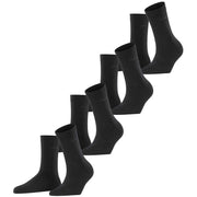 Esprit Solid 4 Pack Socks - Black