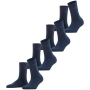 Esprit Solid 4 Pack Socks - Marine Navy