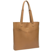 Every Other V Twin Pocket Tote Bag - Tan