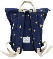 Kind Bag London Hackney haftowany średni plecak - Navy Stars