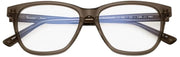 Okulary do czytania MessyWeekend Remy Blue Light - przezroczysty/oliwkowy