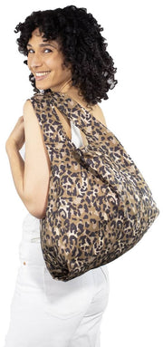 Kind Bag London Medium More -More Bag - Leopard Brown