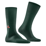 Falke Airport Driving Santa Socks - Hunter Green