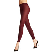 Falke Cotton Touch Leggings - Burgundy