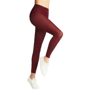 Falke Cotton Touch Leggings - Burgundy