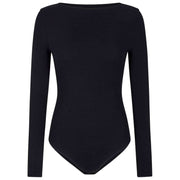 Krótkie body Falke Daily Bateau - czarne