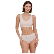 Dwupak biustonosza z gorsetem Falke Daily Comfort – niebieski/beżowy