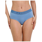 Dwupak hipsterskich fig Falke Daily Comfort – niebieski/beżowy