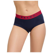 Dwupak hipsterskich fig Falke Daily Comfort Print - czarno-czerwony