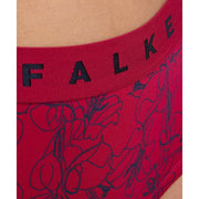 Dwupak hipsterskich fig Falke Daily Comfort Print - czarno-czerwony