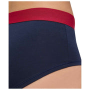 Dwupak hipsterskich fig Falke Daily Comfort Print - czarno-czerwony