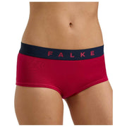 Dwupak hipsterskich fig Falke Daily Comfort Print - czerwony/czarny