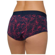 Dwupak hipsterskich fig Falke Daily Comfort Print - czerwony/czarny
