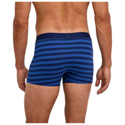 Bokserki Falke Daily Comfort w paski - królewski błękit