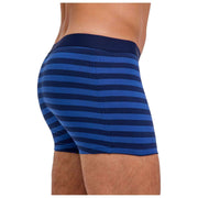 Bokserki Falke Daily Comfort w paski - królewski błękit