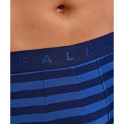 Bokserki Falke Daily Comfort w paski - królewski błękit