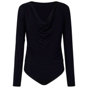 Krótkie body Falke Daily Drape - czarne