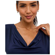 Krótkie body Falke Daily Drape - kosmiczny błękit