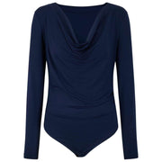 Krótkie body Falke Daily Drape - kosmiczny błękit