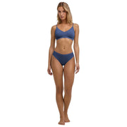 Bezszwowy biustonosz z gorsetem Falke Daily – Captain Blue